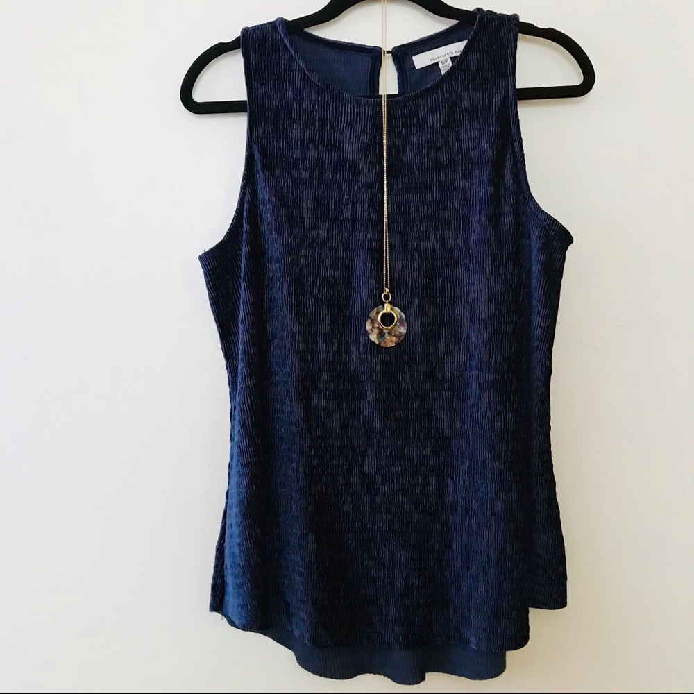 Velvet blue tank top